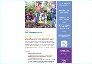 Chenango Child Advocacy Center:  April Events